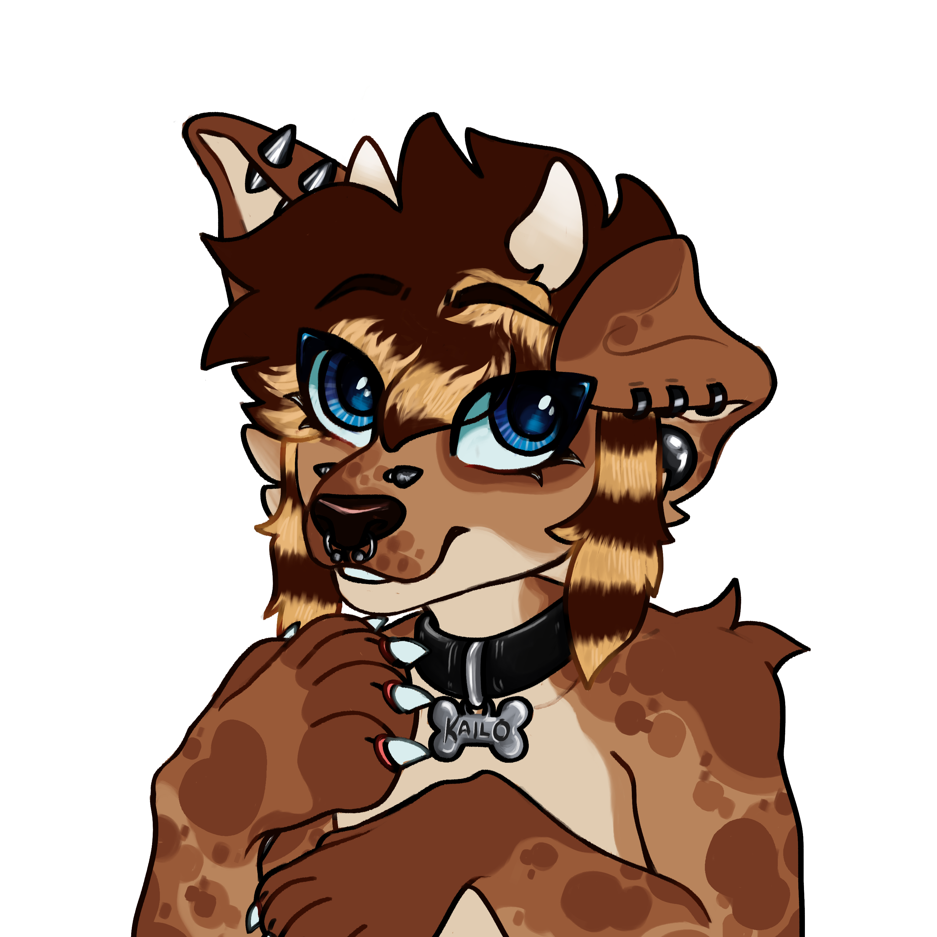 drawing of my fursona, Dunder